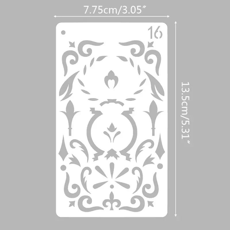 

36pcs/set Journal Drawing Template Stencil Painting Embossing Scrapbooking DIY WXTA