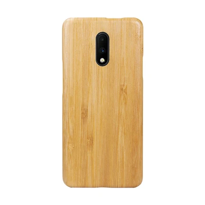 Натуральный Деревянный чехол для телефона для Oneplus 7 7 Pro 7Pro Чехол черный палисандр/Черный лед дерево оболочка(настоящее дерево) 1+ 7 Pro - Color: bamboo