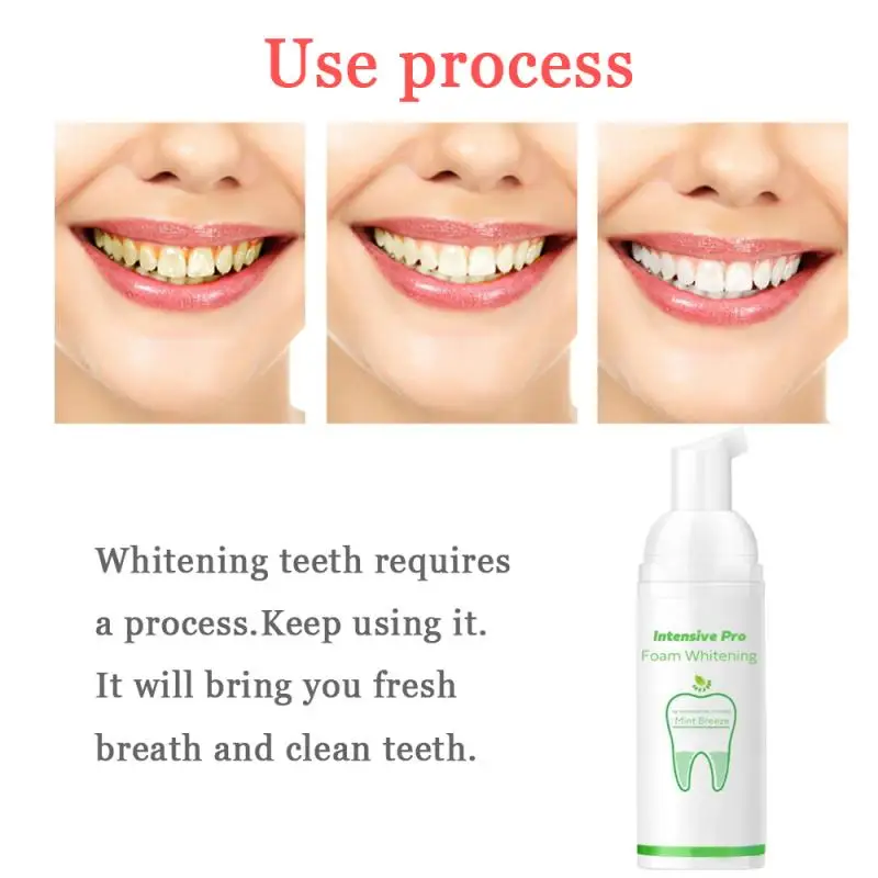 30 мл отбеливающий крем зубная паста укрепляющая пену для полоскания рта