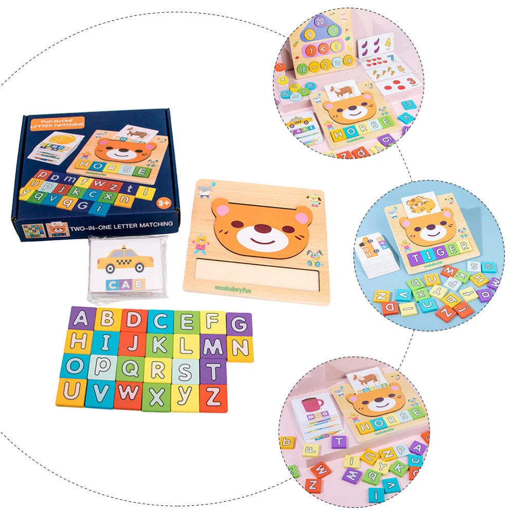 

1 Set Alphabet Kit Early Educational Playset English Word Spelling Game