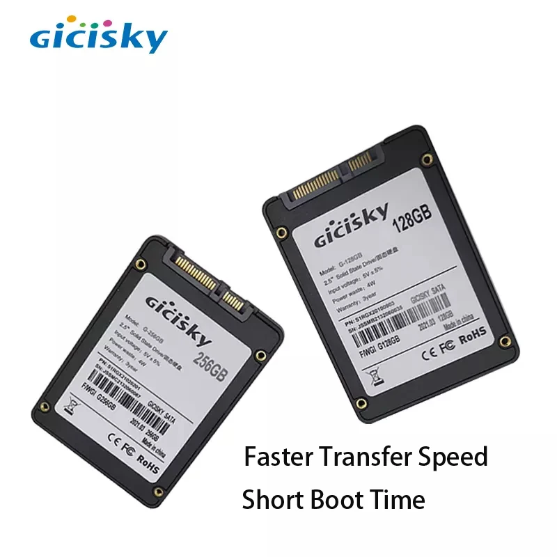 1PCS Gicisky Sata3 SSD 512GB Hdd 2.5 Hard Disk Disc 2.5
