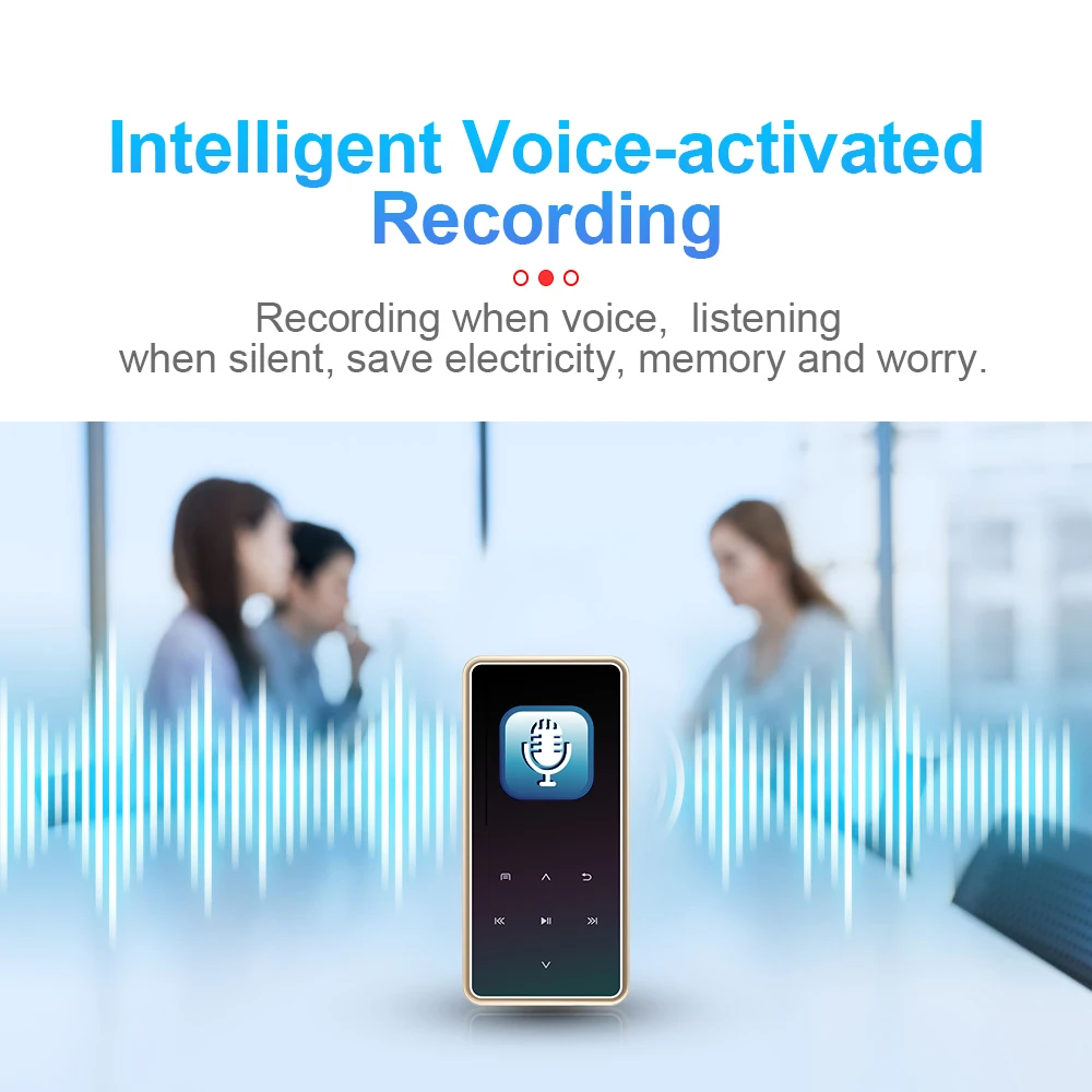 

M12 Bluetooth HIFI MP3 Music Player with Touch Screen and Built-in 32GB Portable Walkman Lossless Sound FM Radio 2021 New