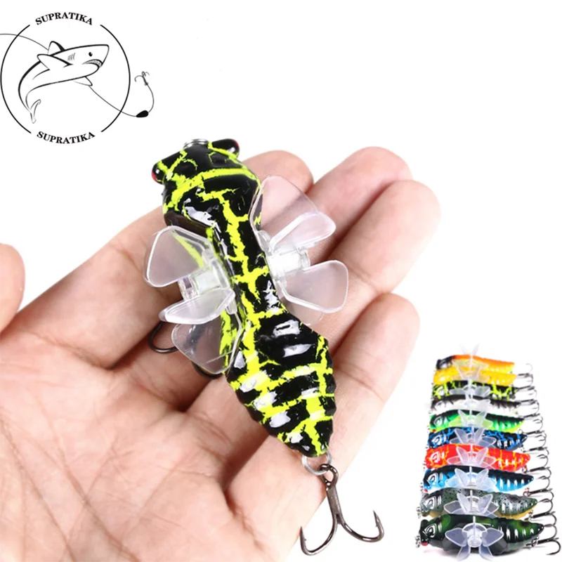 

10Colors 15.8g/7.5cm Minniow Water Surface Artificial Wobbler Tractor Rotating Pencil Plastic Hard Bait Lifelike 3D Eyes
