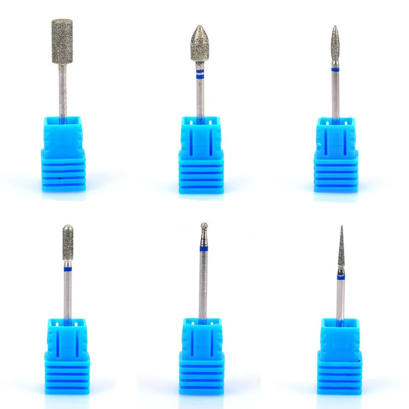 1 шт. 6 типов стальных фрез для ногтей электрической машинки маникюра аксессуары