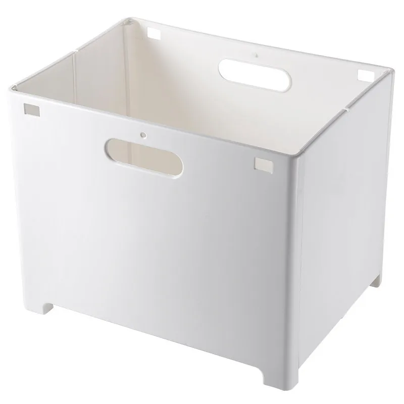 

Household non perforated foldable dirty clothes basket toilet hanging plastic dirty clothes basket clothes storage basket dirty
