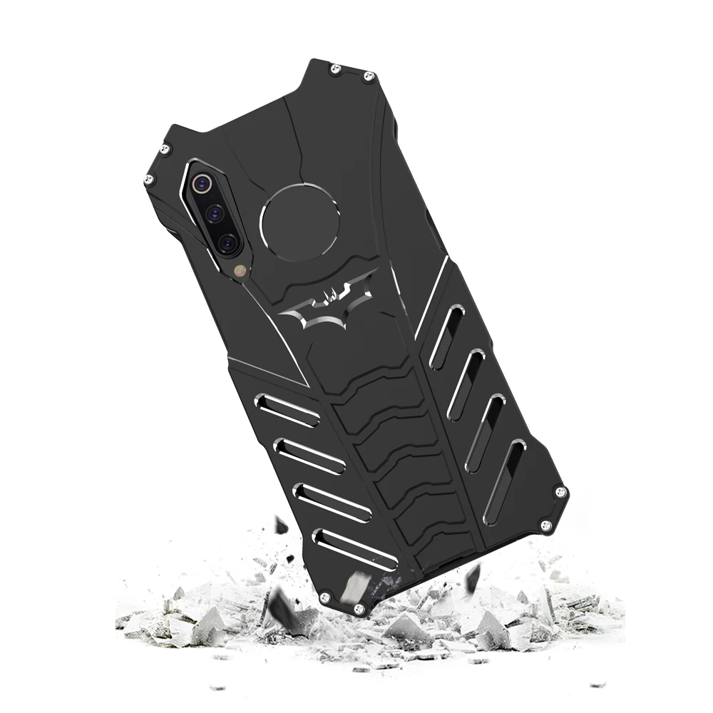 Luxury Batman Kickstand Shockproof Armor Metal Phone Case for Xiaomi 9 SE 8 Lite A3 A2 Cover Aluminum Bumper |