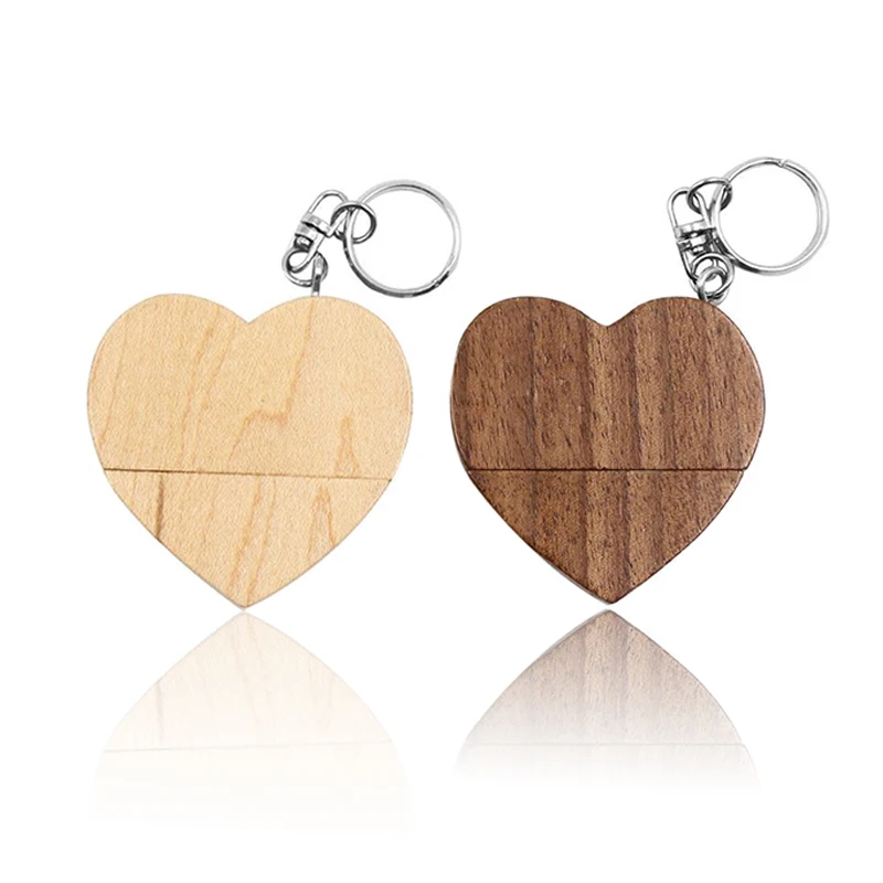 USB флеш накопитель деревянная ручка в форме сердца 4 ГБ 8 16 32 64 128 usb флешка