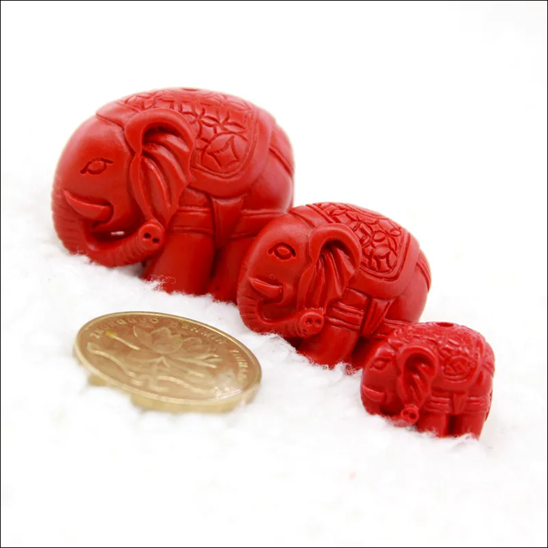 Бусины киновары натуральные красные 14/23 мм 10 шт./лот | Украшения и аксессуары