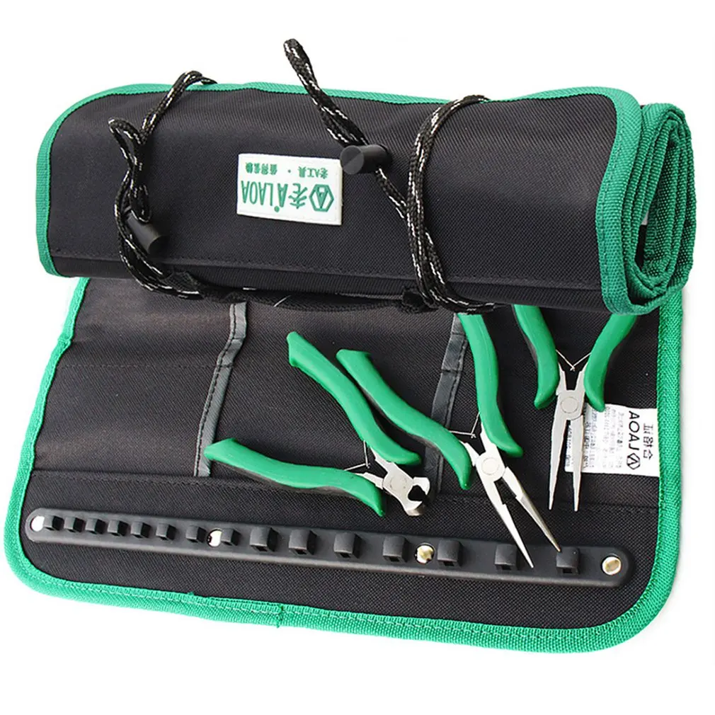 Тканевый тканевый рулонный чехол для отверток Набор инструментов хранения мини