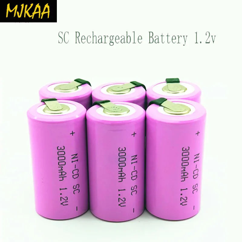 MJKAA 2019 Новинка 15 шт Sub C SC 1 2 V 3000mAh Ni-Cd Ni Cd аккумуляторные батареи | Электроника