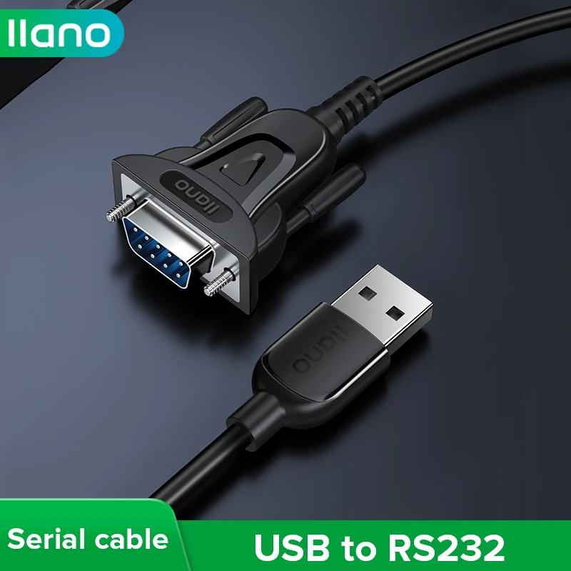 Кабель адаптер LLANO с USB на RS232 9 Pin для Windows 7 8 1 XP Vista Mac OS COM|Компьютерные кабели и
