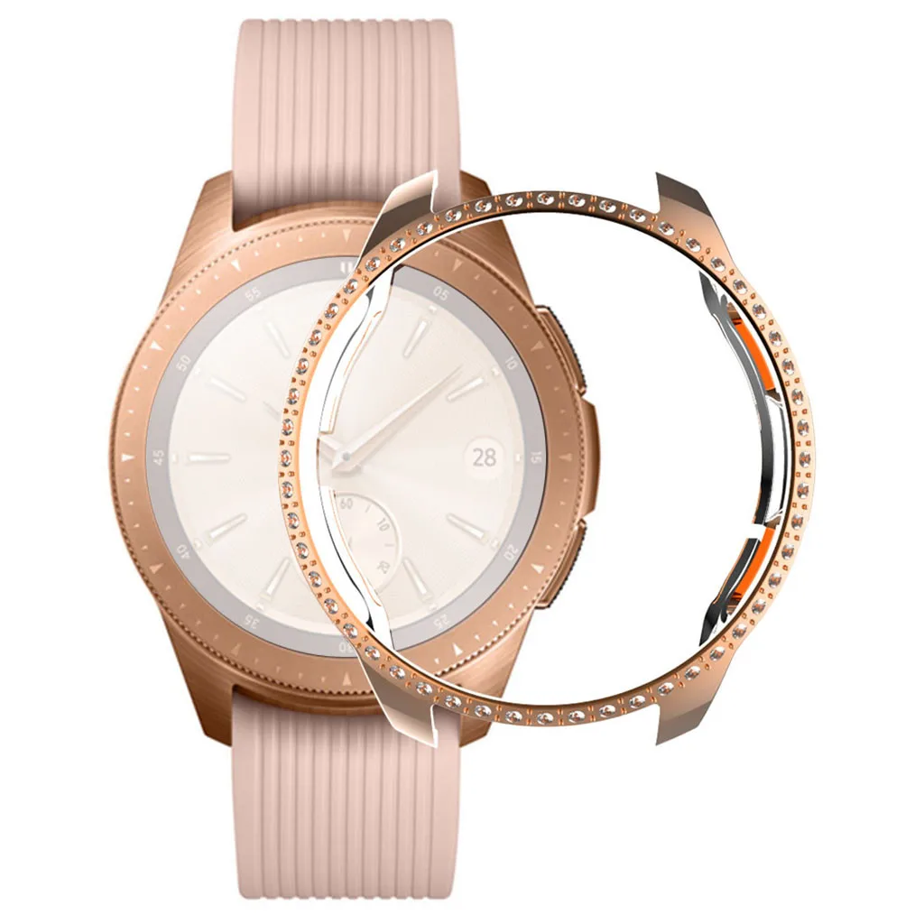 Ультратонкий Роскошный чехол из поликарбоната со стразами для Samsung Galaxy watch 42 мм