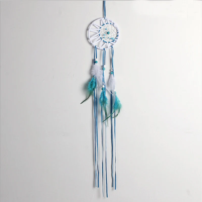 Голубое Ловец снов индийское подвесное украшение для дома спальни гостиной