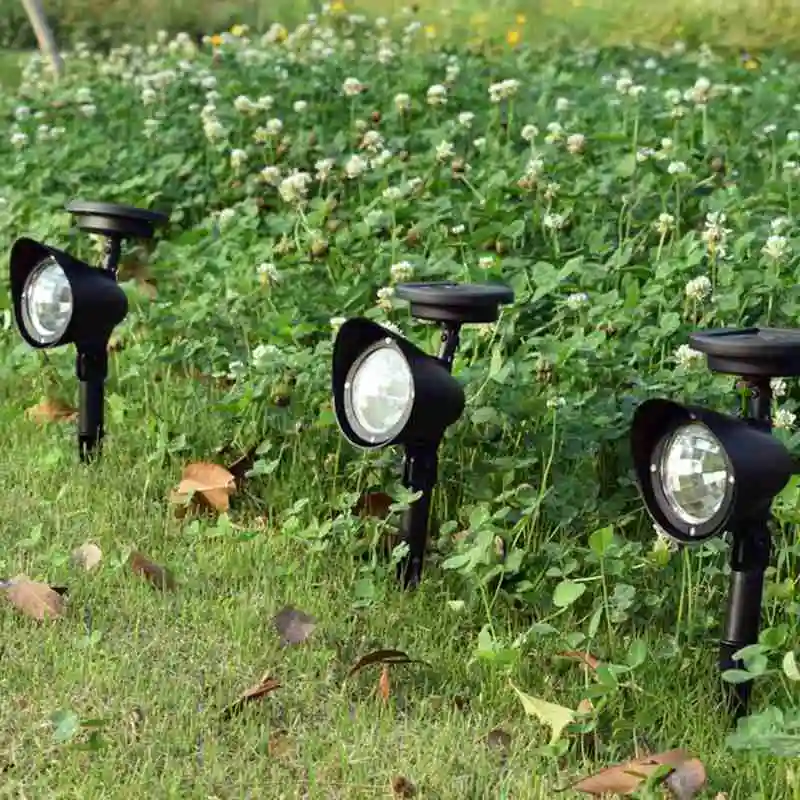 

Solar Lawn Spotlight 4LED Outdoor Garden Light Waterproof Landscape Backyard Lamp for Yard Patio Pathway Decor