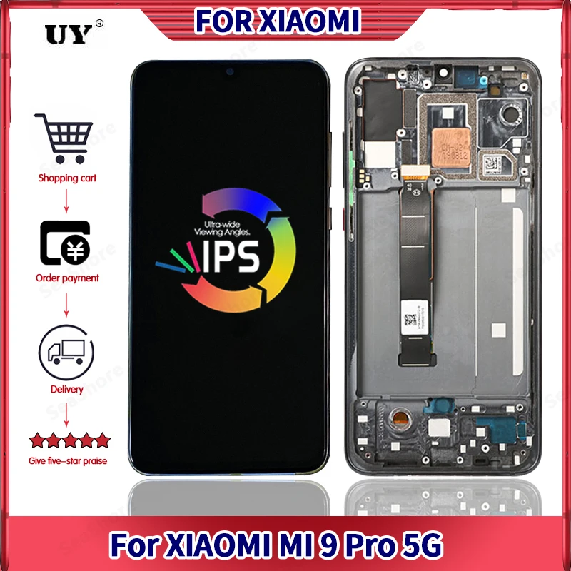 OLED экран 6 39 дюйма для Xiaomi Mi 9 Pro ЖК дисплей Mi9 с рамкой сенсорный сменный M1908F1XE в