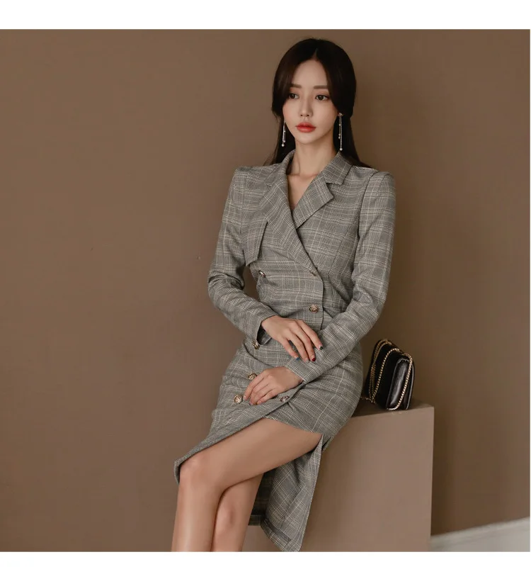 Женское длинное пальто в клетку британском стиле с поясом верхняя одежда размера