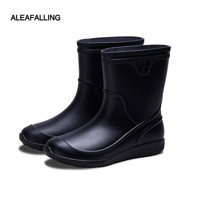 Осенне-зимние новые модные мужские резиновые сапоги резиновая обувь для