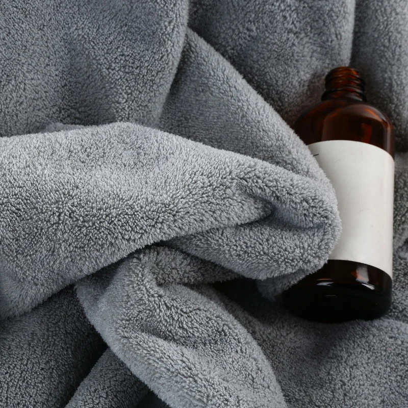 

Adult Soft Bath Towel Quick Dry Coral Velvet Super Absorbent Bath Towel Set Thick Large Serviettes De Bain Bathroom Set EB50YJ