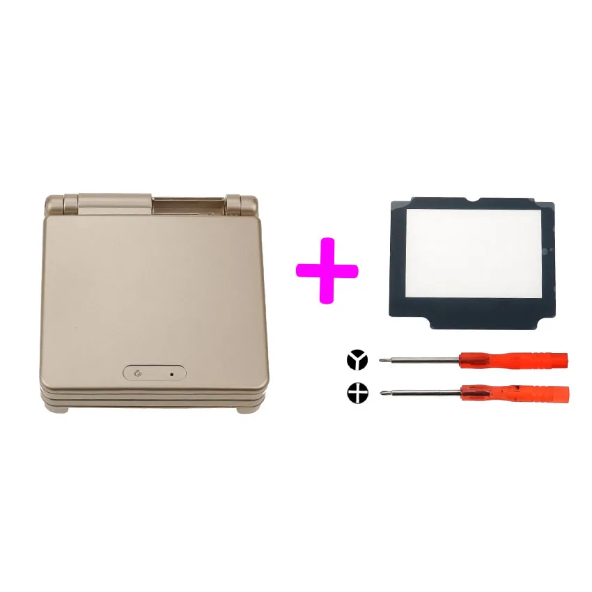 YuXi полный комплект корпус оболочка запасная часть для nintendo для Gameboy Advance SP для GBA SP чехол крышка с экраном объектив инструменты - Цвет: A