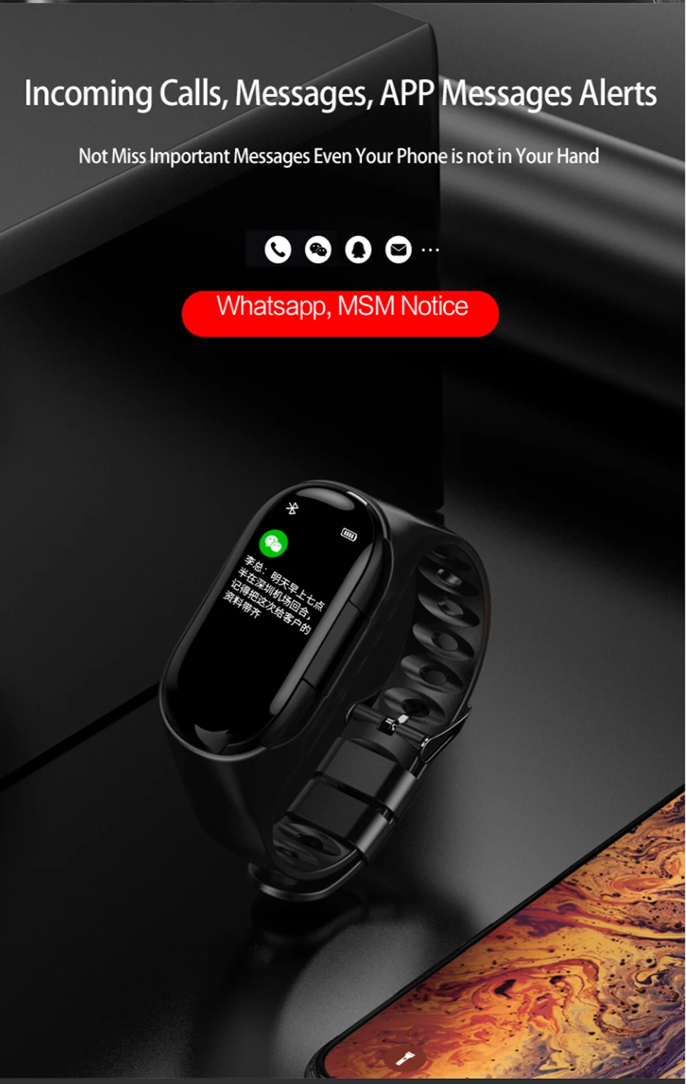 M1 Bluetooth фитнес-браслет с Tws наушниками монитор сердечного ритма стерео наушник гарнитура фитнес-монитор сердечного ритма браслет