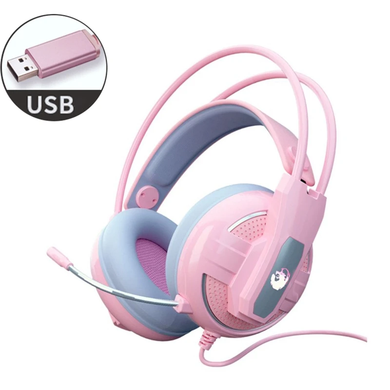 

Gaming Headset 7.1 channel headphone with Mic and Colourful Light X3UB