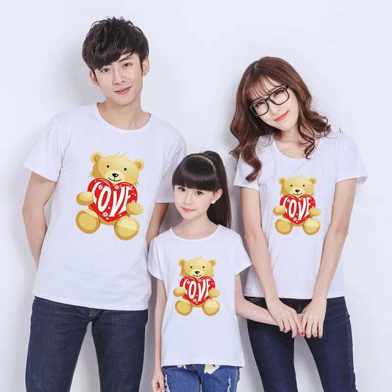 Kawaii/футболки в стиле лолита Одежда для мамы и сына Одинаковая одежда дочки