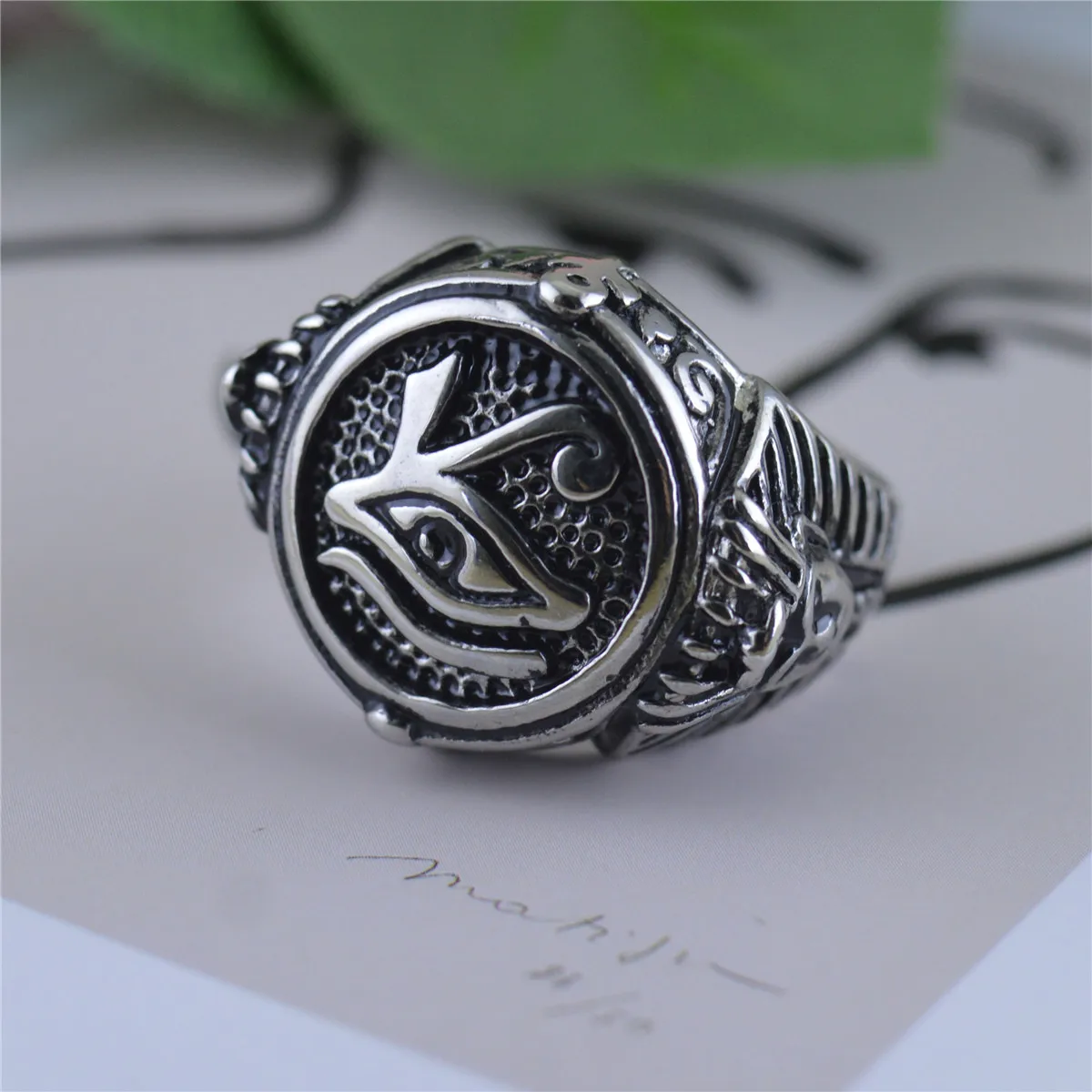 Кольцо MIQIAO из нержавеющей стали титановое в ретро стиле для мужчин и женщин