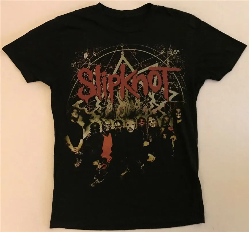 Черная футболка Slipknot Повседневная для взрослых|Мужские футболки| |
