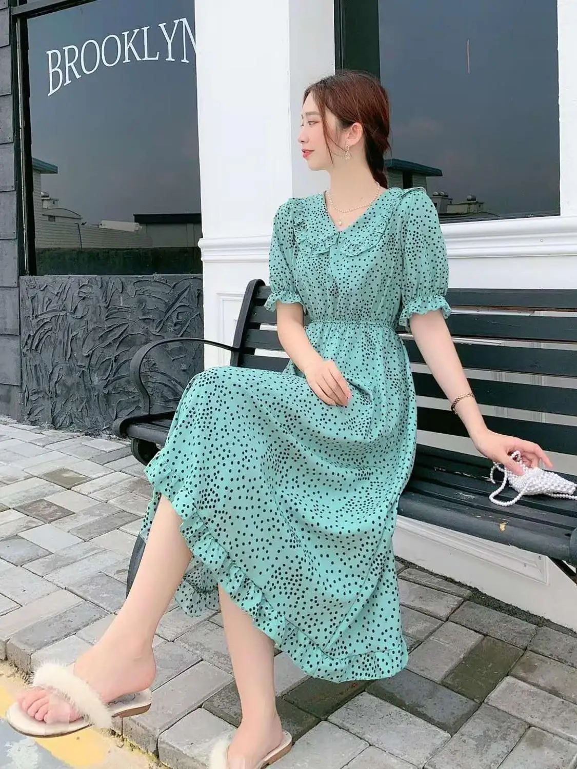 Женские летние платья во французском стиле новинка 2020 милое длинное платье в