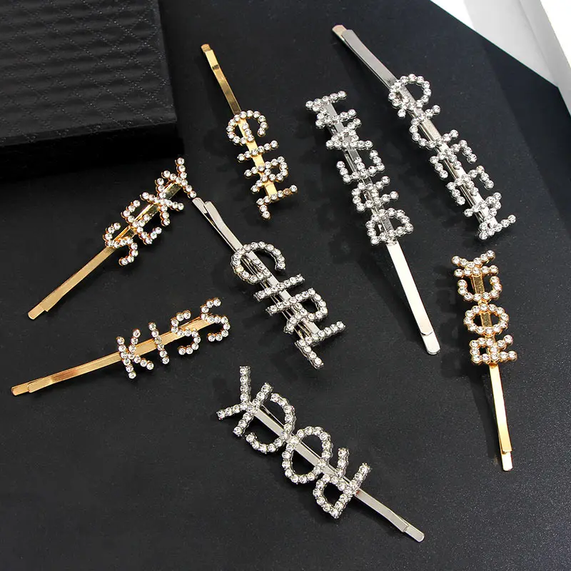 Женские заколки для волос Flatfoosie модные с надписью и аксессуары укладки 2019 |