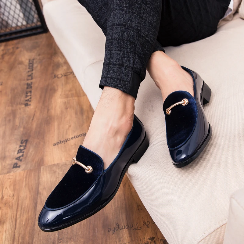 

Mens Loafer Flats Shoes Fashion Casual Shoes Genuine Leather Men Wedding Party Shoes Outdoor Driving for Men Mocassin Shoes I