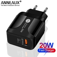 qc 3 0 20w usb c pd fast charging for iphone 13 12 11 pro max airpods type c charger for xiaomi samsung huawei phone pd charger