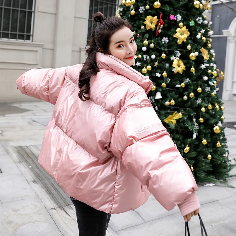 Новинка 2019 зимняя короткая куртка женский толстый теплый пуховик корейский