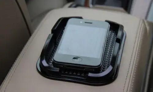 

Car Mobile Phone Holder Non Slip Dashboard Mat Anti Skid Grip Mount - Black