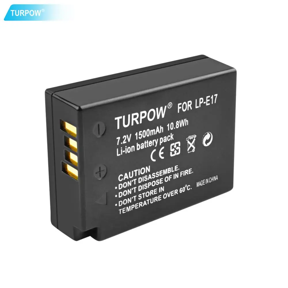 Turpow 1500 мА/ч, LPE17 LP E17 LP-E17 Батарея+ ЖК-дисплей двойной Зарядное устройство для цифровой однообъективной зеркальной камеры Canon EOS 200D M3 M6 750D 760D T6i T6s 800D 8000D поцелуй X8i L10