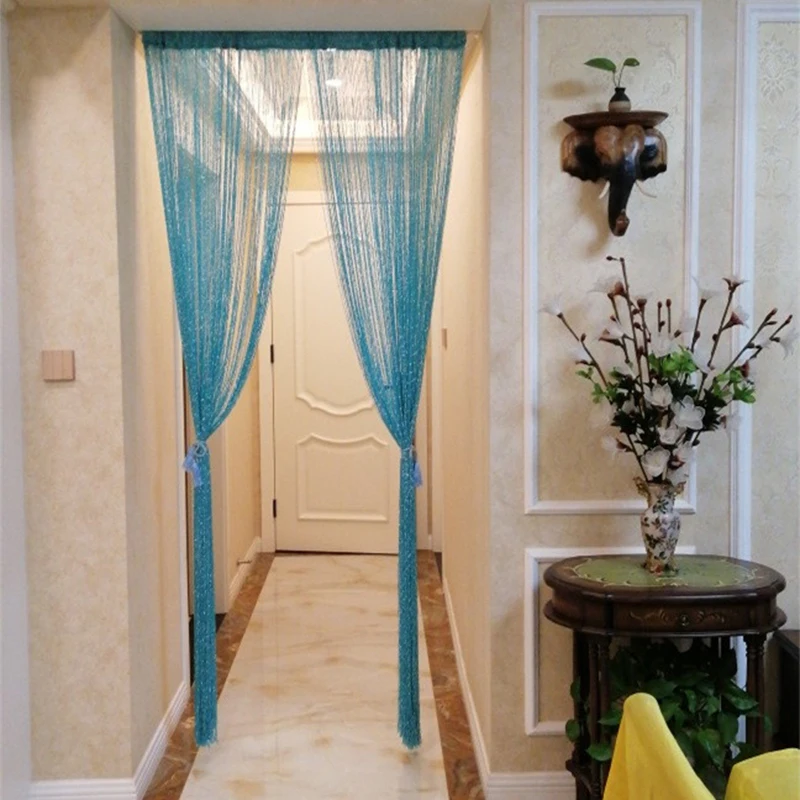 Занавеска с кристаллами и бусинами 300x300 см