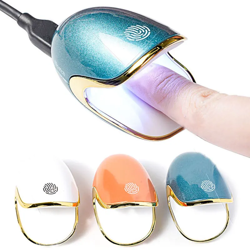 

3 LED UV Light USB Connect Fast Dryer Single Finger Manicure Mini Nail Gel Curing Lamp Nail Polish Cure Light Nail Art Tool