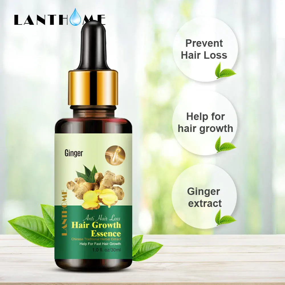 

Fast 7 Days Ginger Hair Growth Serum Anti Preventing Hair Loss Alopecia Liquid Damaged Hair Repair Growing Faster