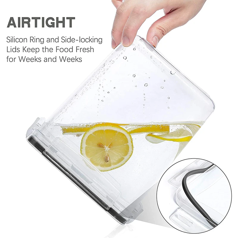 

Food Storage Containers with Lids Airtight for Flour, Sugar, Baking Supply and Dry Food Storage, 3PCS