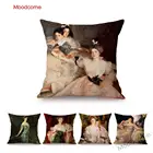 Льняной чехол для подушки, с изображением американского художника Джона синггера, саргента, известного портрета женщины, женщины, дочери, декоративная наволочка