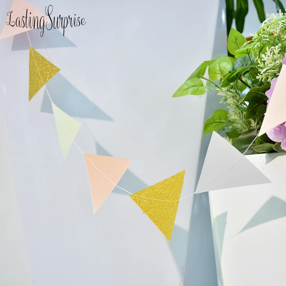 Бумажная гирлянда 3 м подвесная для детского душа дня рождения Нового года