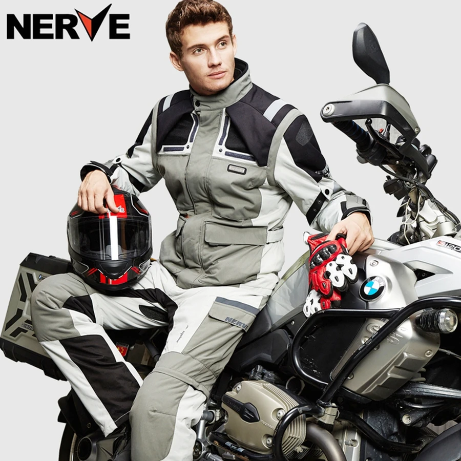 Мотоциклетная куртка Всесезонная Водонепроницаемая Светоотражающая текстиль