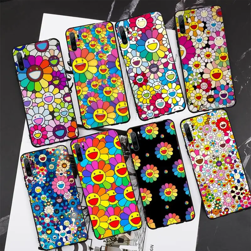

Murakami Flower Smile Phone Case for Samsung S6 S7 S8 S9 S10 edge plus S10 5G S20 S21 S30ultrs 5G Fundas Cover