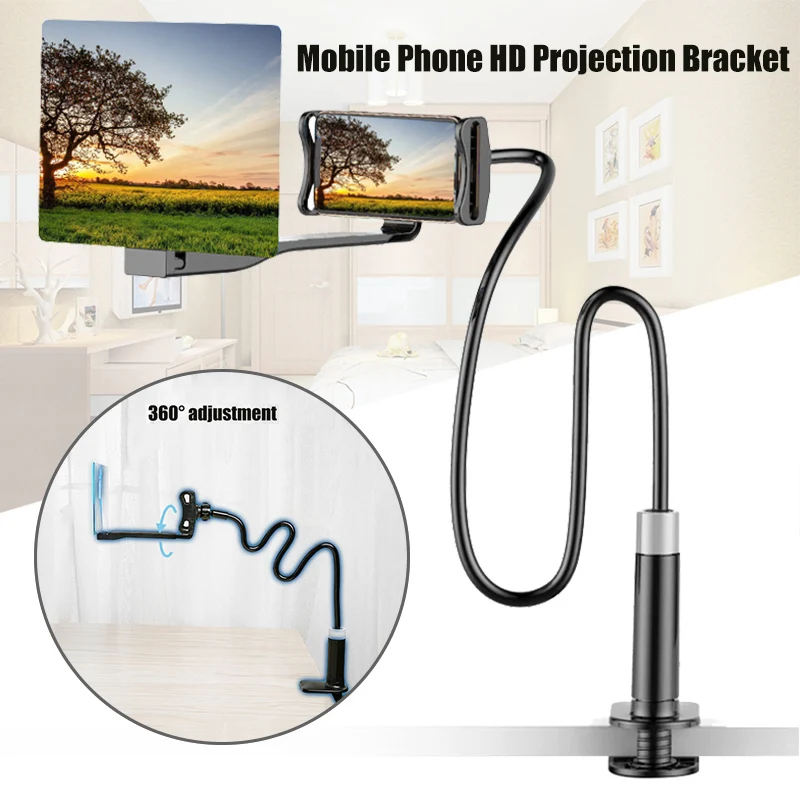 

Mobile Phone High Definition Projection Bracket Adjustable Flexible All Angles Phone Tablet Holder Mobile Phone Holders Bracket