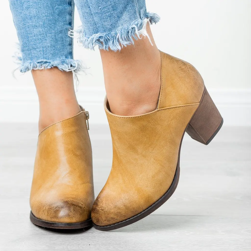 

HEFLASHOR Women Ankle Bootsdropship Autumn Martins Women High Heels Boots Platform Sexy Ladies Black Pumps Boots Shoes