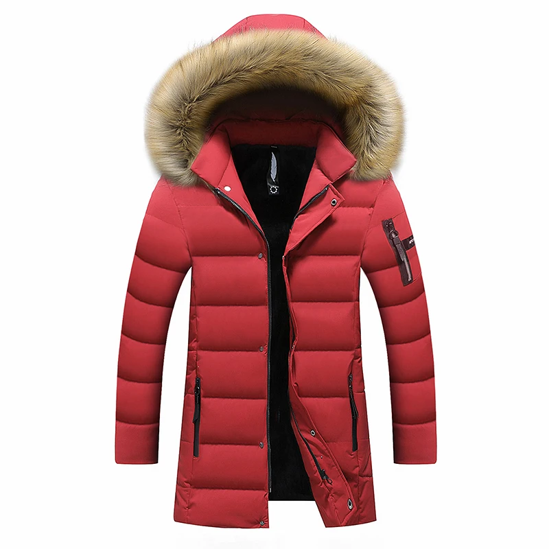 

Mens Winter Down Jacket Men 2020 New Hooded Warm Soft Shell Solid Jacket Casual Windbreaker Long Fashions Jacket For Men