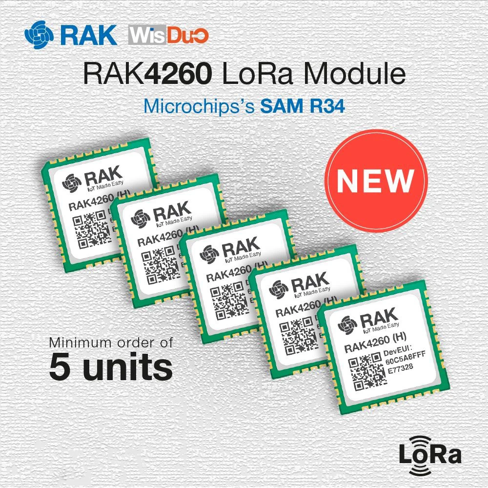 LoRa модуль на основе микрочип для ATSAMR34J18B интеграции 32 битный процессор ARM Cortex M0 + MCU