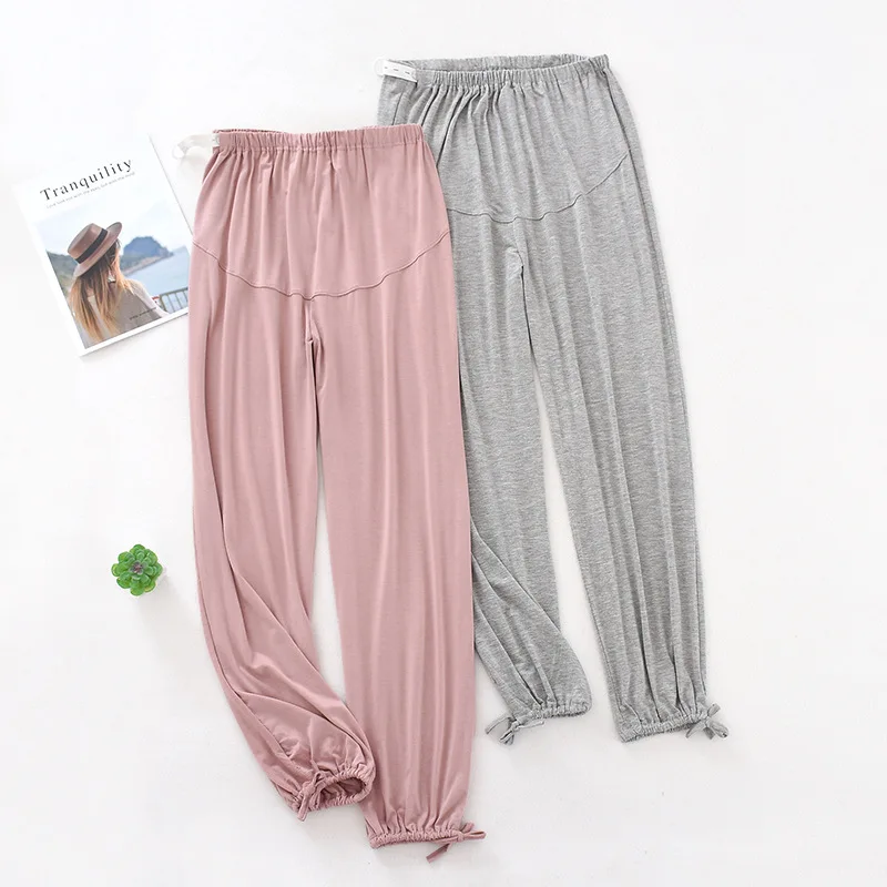 Fdfklak Pregnancy Pants Modal Maternity Clothes For Pregnant 2020 Spring Autumn New Maternity Pants For Pregnant Women