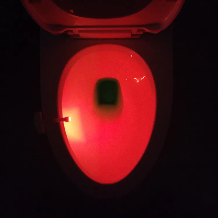 

Smart PIR motion sensor Toilet seat night light 8 or 16 colors waterproof backlight night light LED WC toilet light 1pc