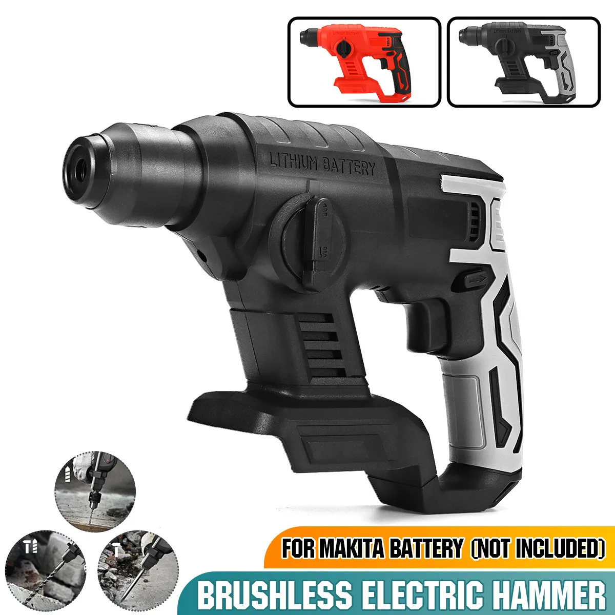 

Аккумуляторный перфоратор Makita, 18 в, бесколлекторный